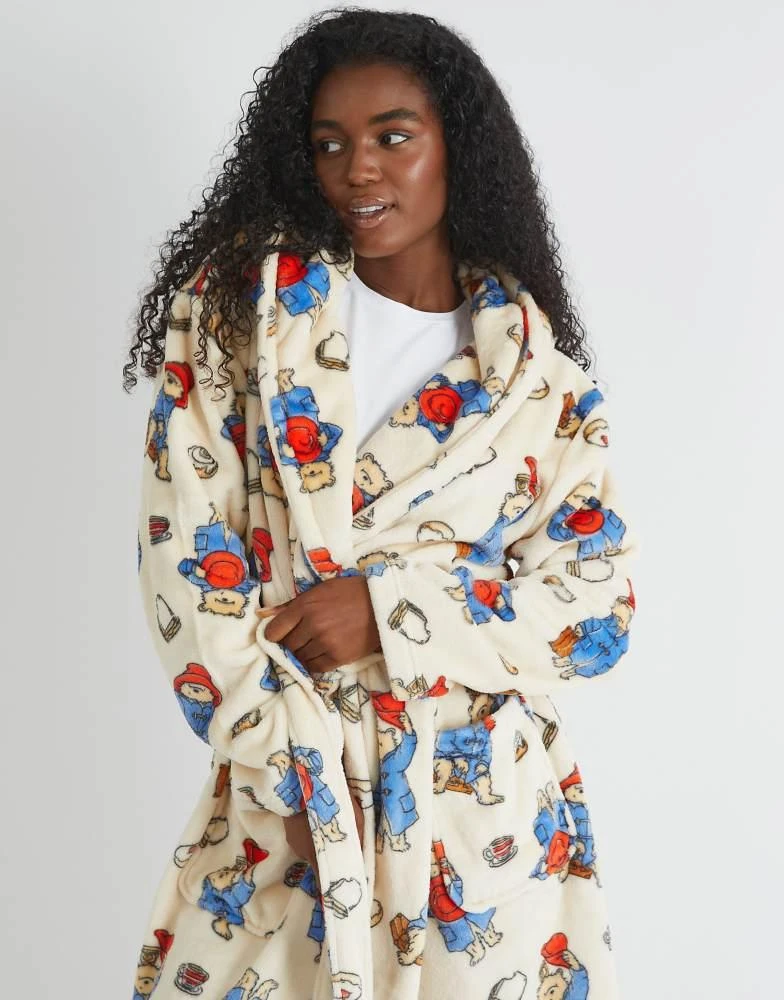 Skinnydip Skinnydip london paddington dressing gown in cream 4
