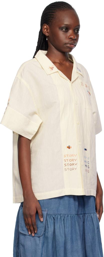 Story mfg. Beige Greetings Shirt