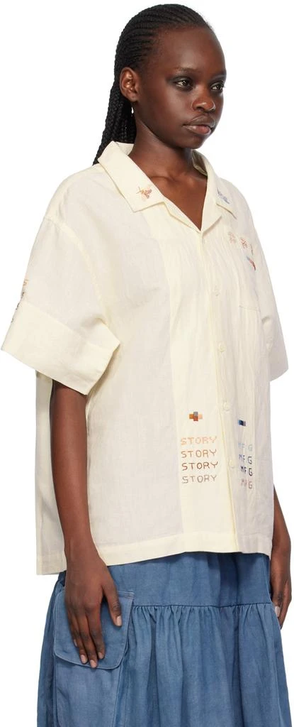 Story mfg. Beige Greetings Shirt 2