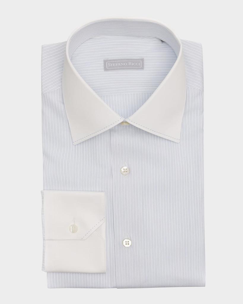 Stefano Ricci Men's Cotton Micro-Stripe Dress Shirt