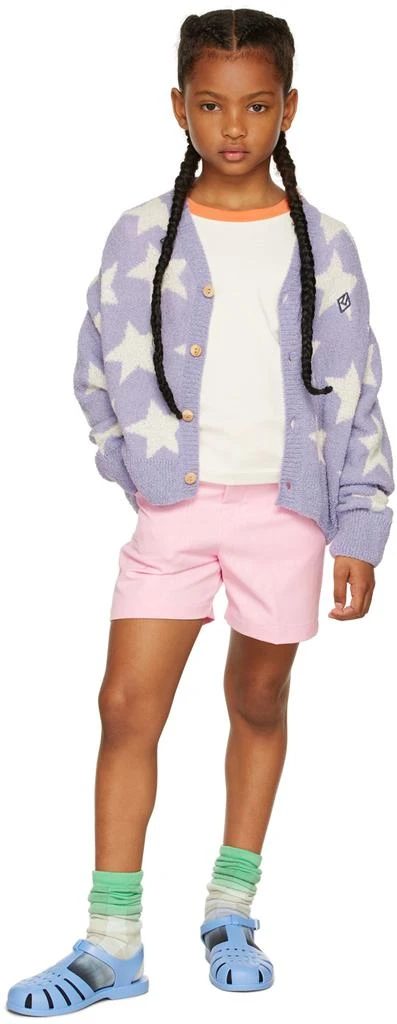 The Animals Observatory Kids Pink Logo Moare Pig Trousers 1