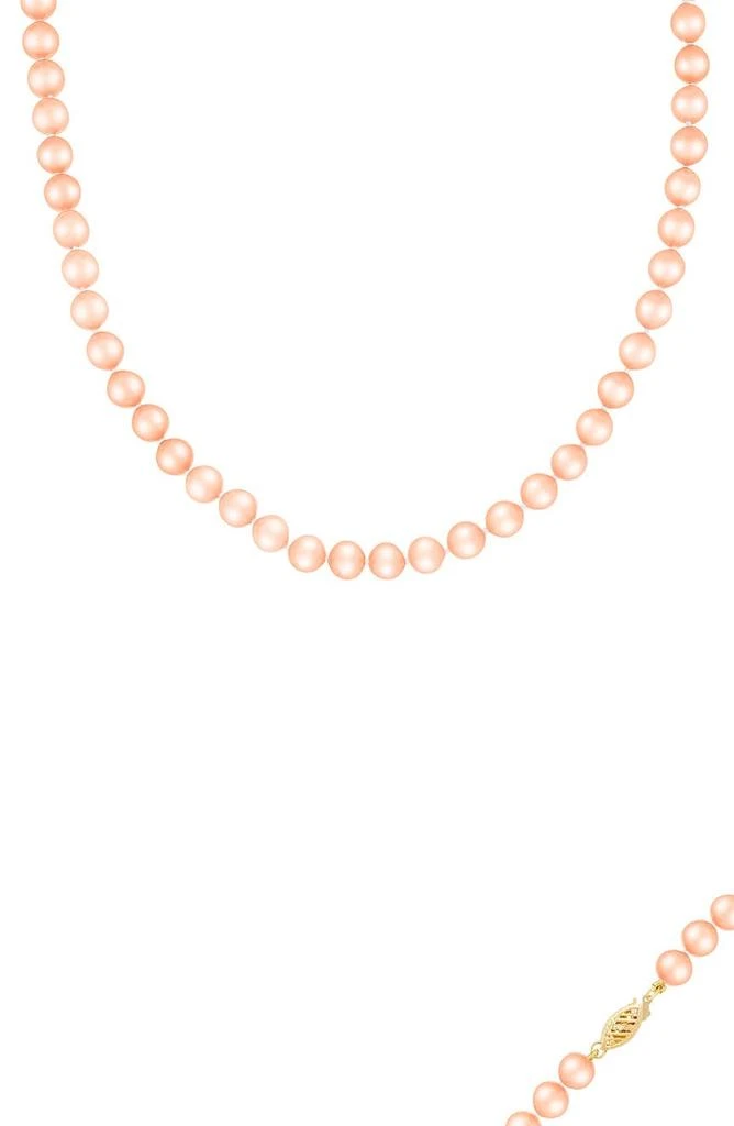 Splendid Pearls Pink 7-8mm Freshwater Pearl Necklace 1