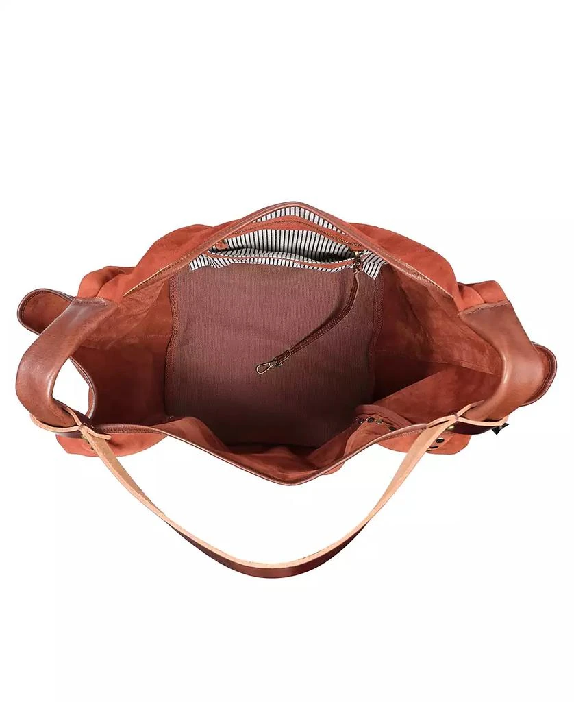 OLD TREND Women's Genuine Leather Rose Valley Hobo Bag 2