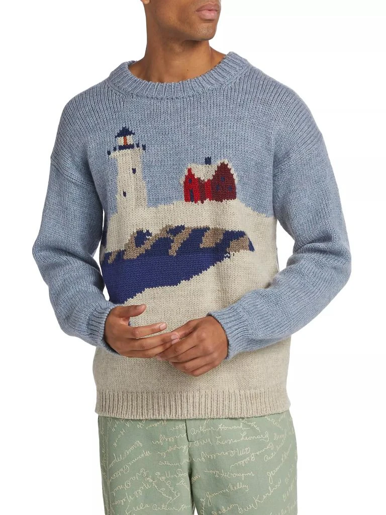 Bode Highland Lighthouse Wool Sweater 3