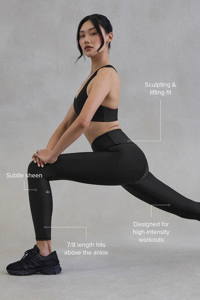 Alo Yoga 7/8 High-Waist Airlift Legging - Black 2