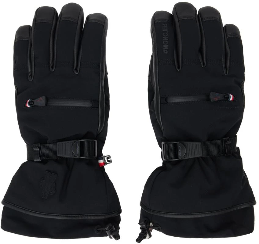 Moncler Black Padded Gloves 1