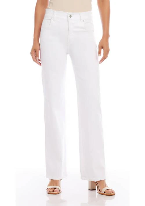Karen Kane Kane Womens Slim Wide Leg Jeans 1