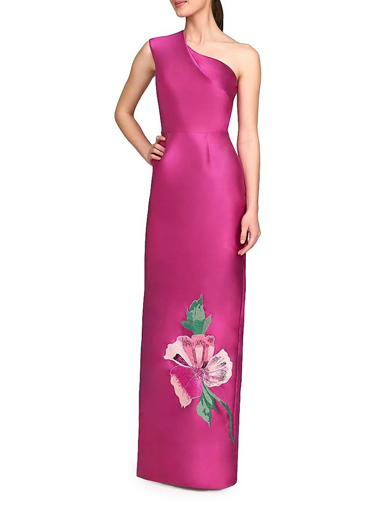 Kay Unger Irina Mikado Column Gown 3