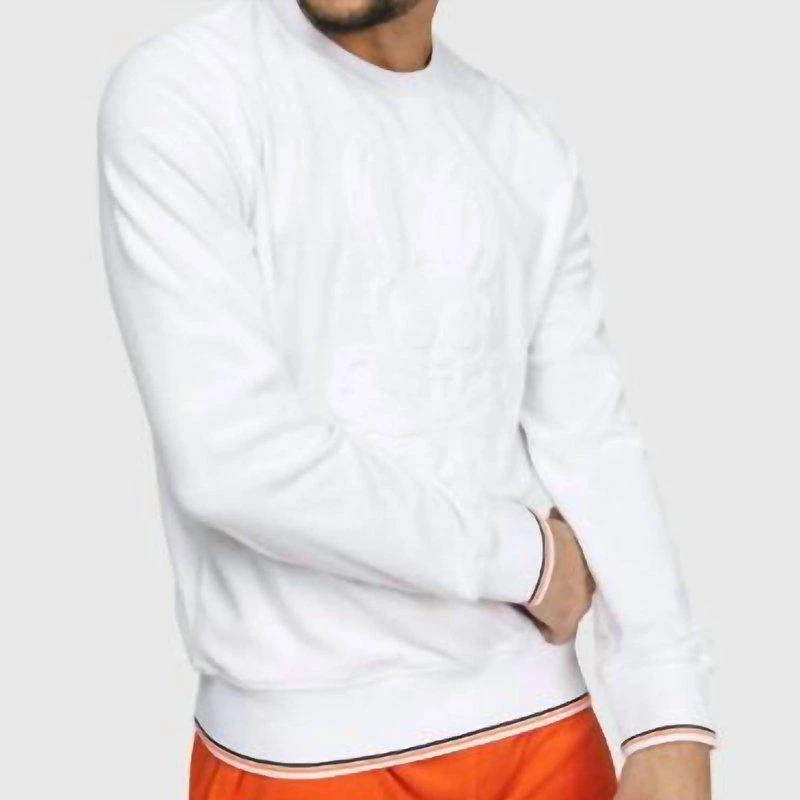 Psycho Bunny Men's Greyson Sweatshirt In White 1