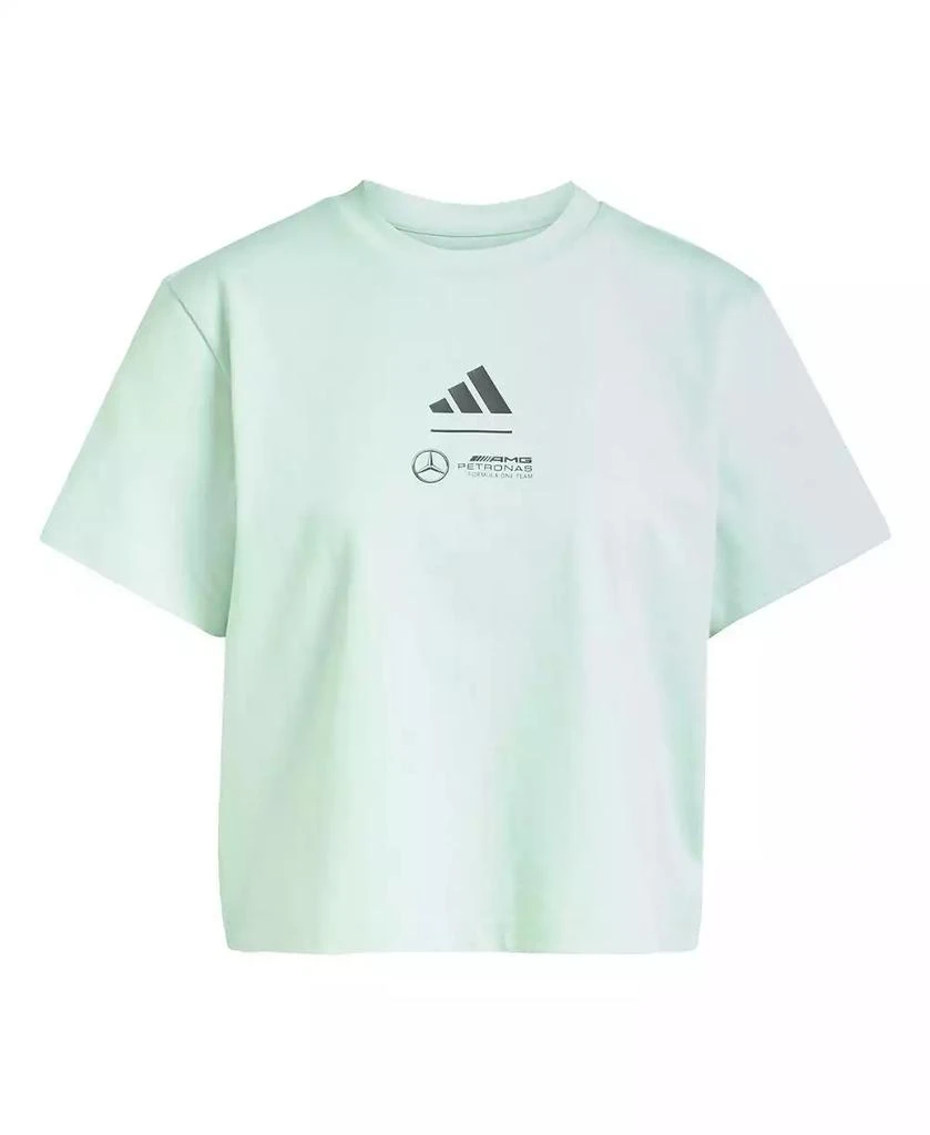 Adidas Women's Green Mercedes-AMG Petronas F1 Team Fan Wear Premium Cropped Top 1
