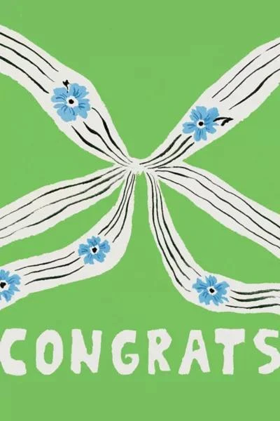 Red Cap Cards Red Cap Perfect Bow Congrats Greeting Card 2