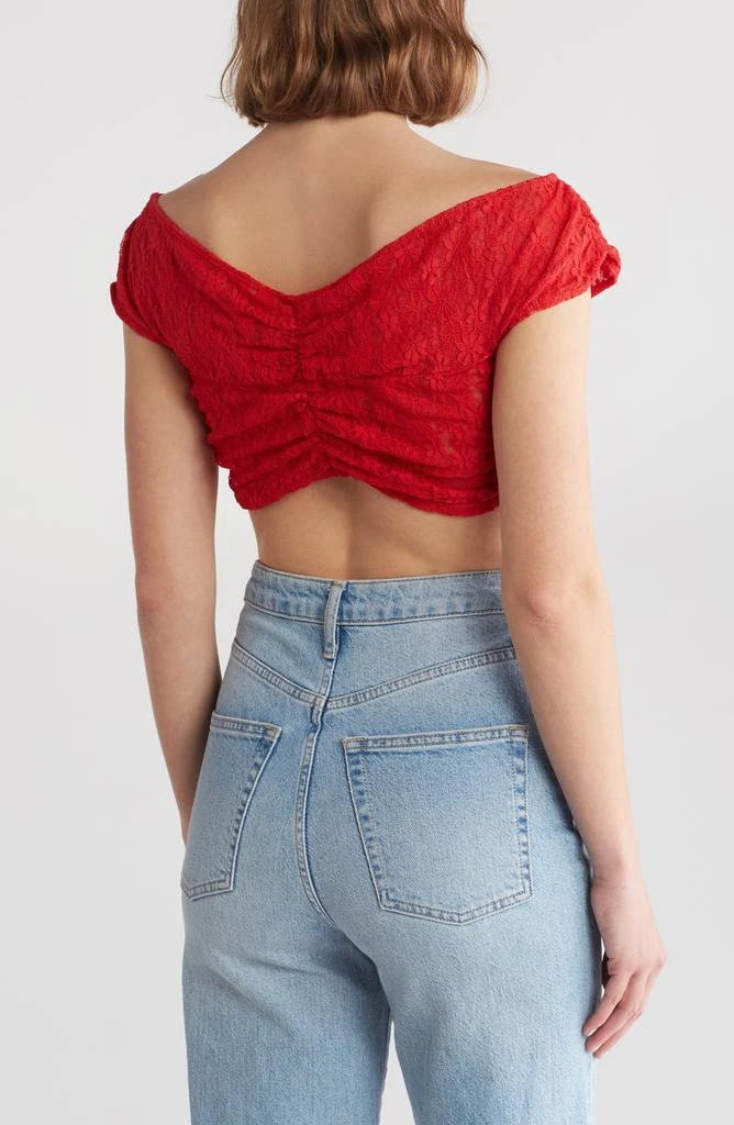 Lisa Says Gah Luna Off the Shoulder Crop Top 2