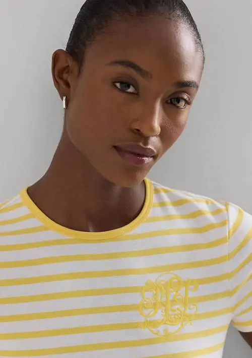 Ralph Lauren Striped Stretch Cotton Crew Neck T-Shirt 3