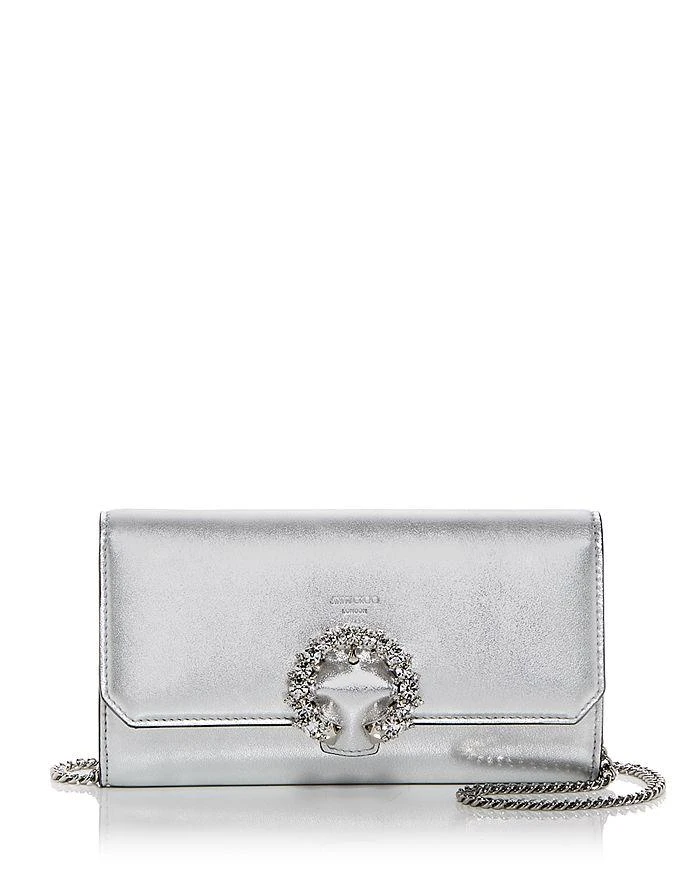 Jimmy Choo Madeline Embellished Buckle Leather Wallet On Chain 1