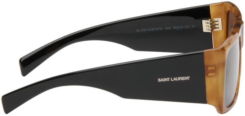Yves Saint Laurent Tan & Black SL 635 Sunglasses 2