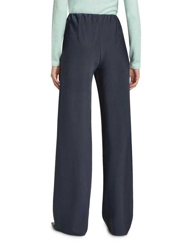 Vince Fluid Bias-Cut Satin High-Rise Trousers 2