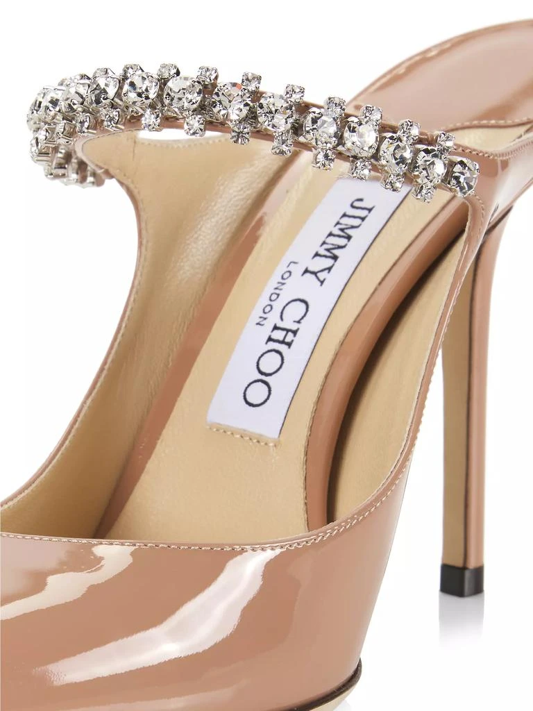 Jimmy Choo Bing 100MM Embellished Patent Leather Mules 6