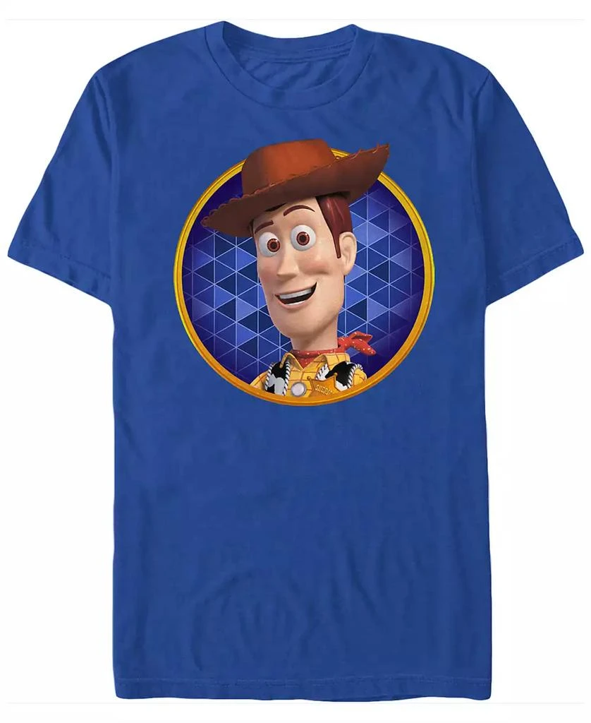 Toy Story Disney Pixar Men's Toy Story Woody Circle Portrait Short Sleeve T-Shirt 1