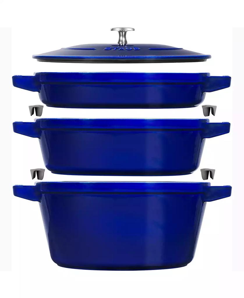 Staub Cast Iron 4 Piece Stackable Set