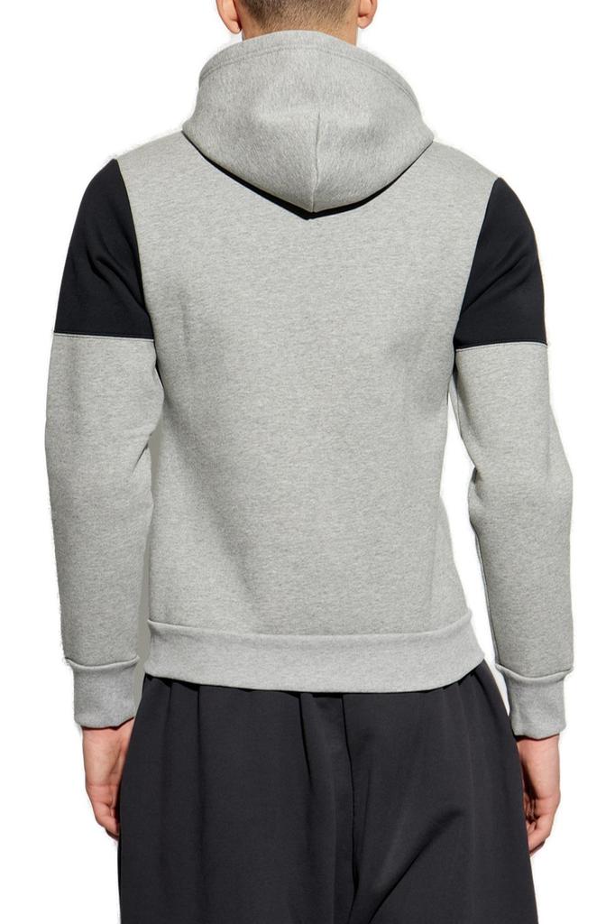 Shop Balenciaga Logo Embroidered Zipped Hoodie on Sale at