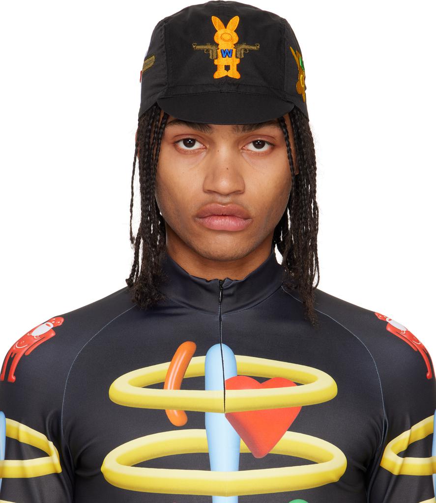 Walter Van Beirendonck Black & Off-White 9015 Walter Beanie