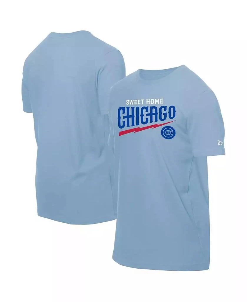 New Era Men's Light Blue Chicago Cubs Sweet Home T-Shirt 1