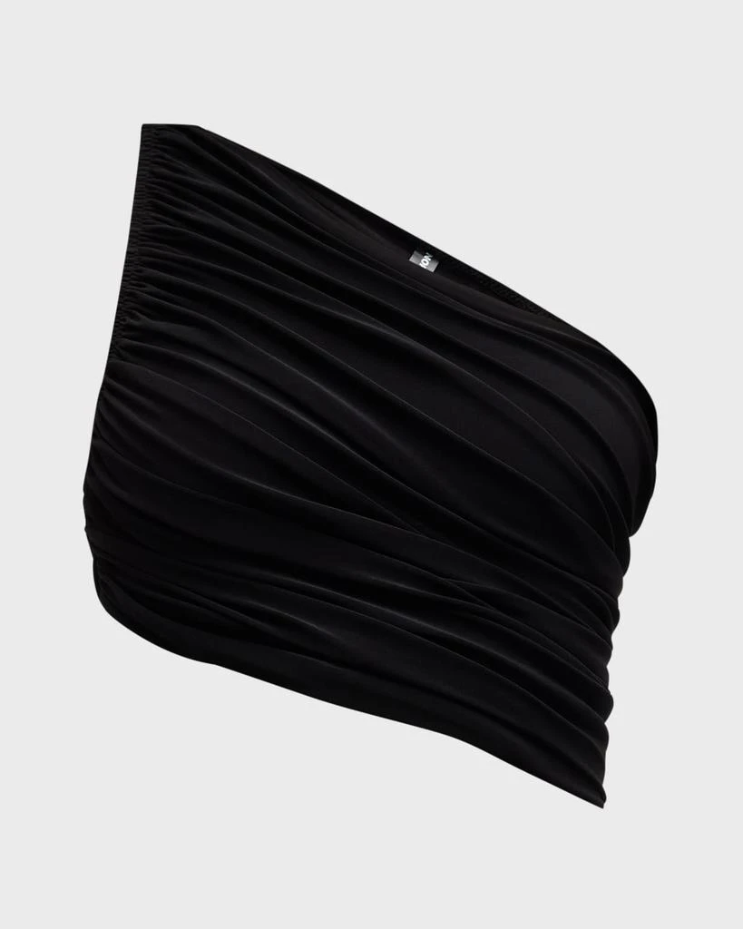 Norma Kamali Diana Asymmetric Swim Bra Top 1