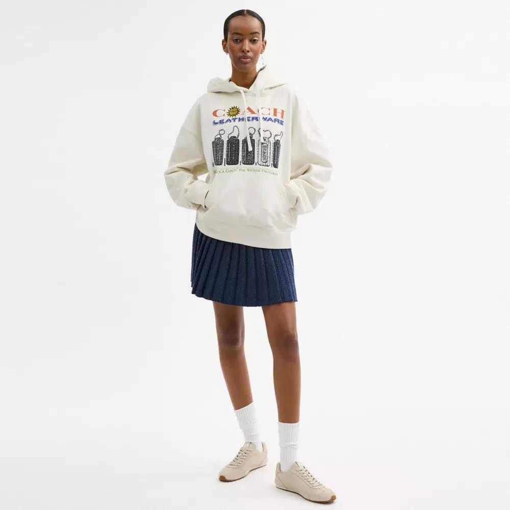 Coach Relaxed Collage Hoodie In Organic Cotton 4