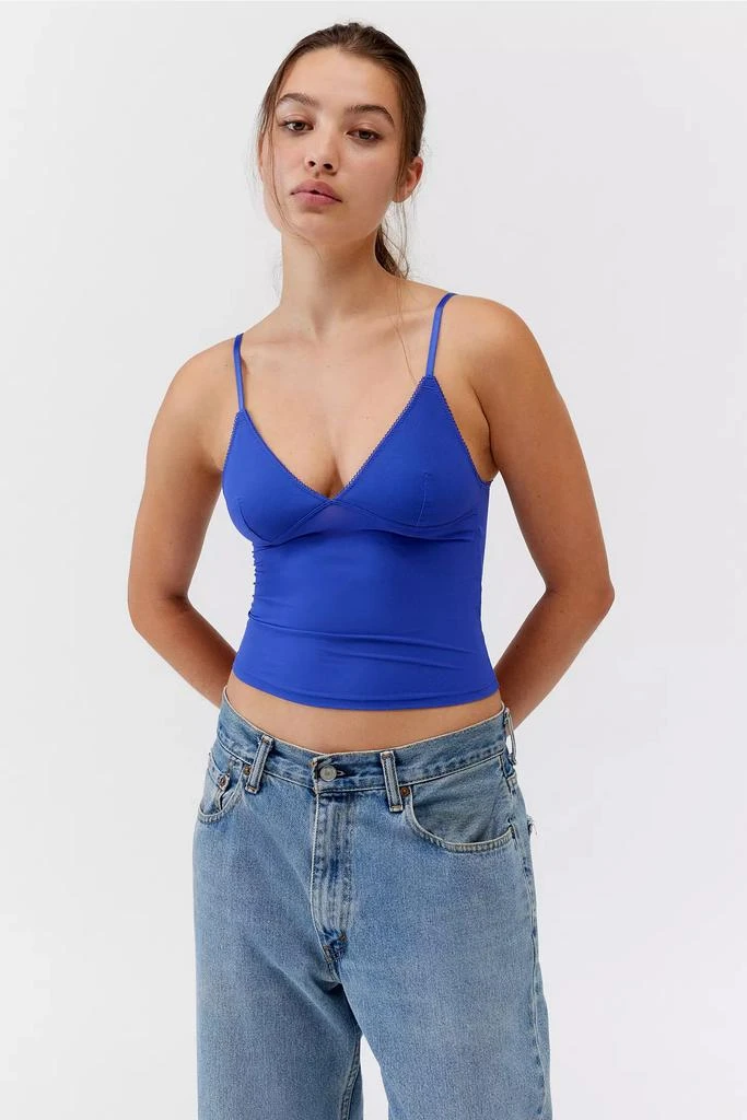 Out From Under Out From Under Je T'aime Mesh Cropped V-Neck Cami 1