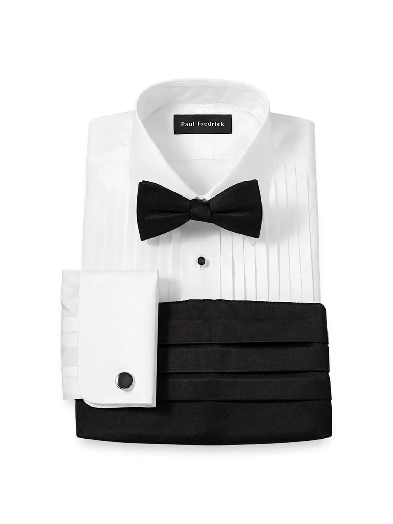 Paul Fredrick Solid Woven Silk Cummerbund 2