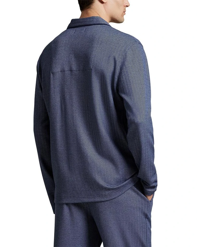 Ralph Lauren Jacquard Knit Herringbone Pajama Shirt 3