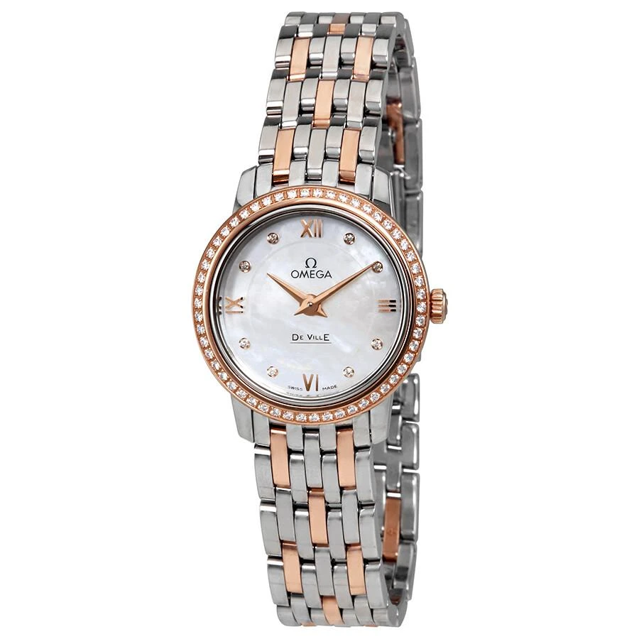 Omega De Ville Prestige Mother of Pearl Dial Ladies Watch 424.25.24.60.55.002 2