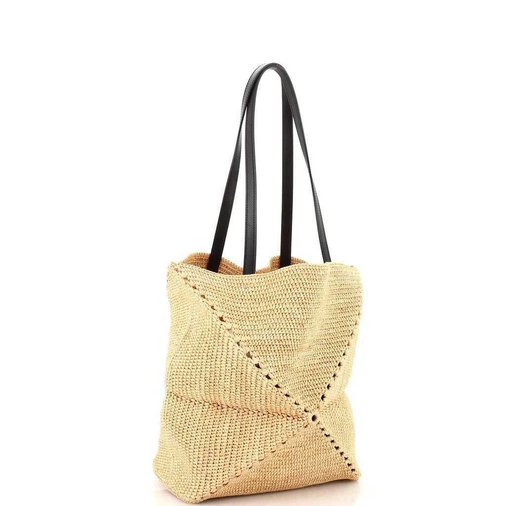 Loewe Puzzle Fold Tote Raffia Medium 2