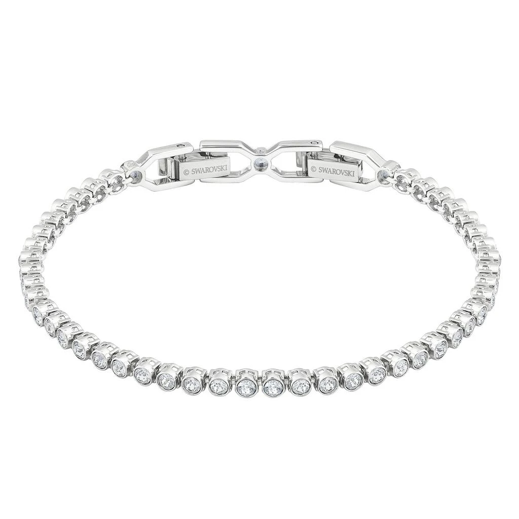 Swarovski Emily tennis bracelet round cut white rhodium plated 4