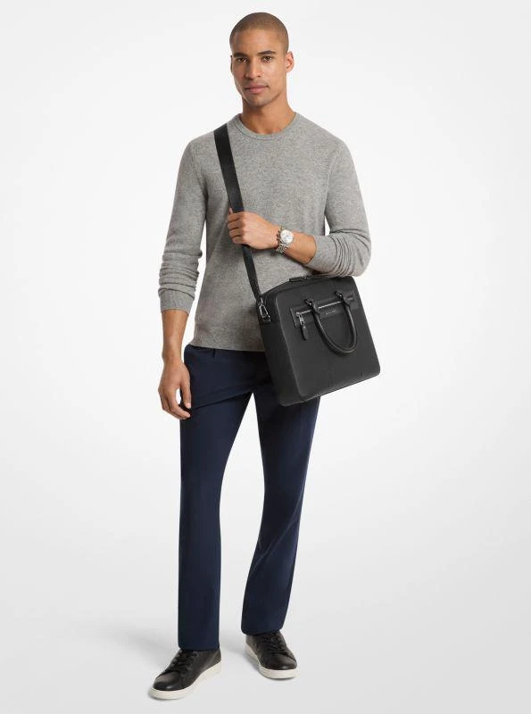 Michael Kors Jet Set Pebbled Leather Briefcase 3