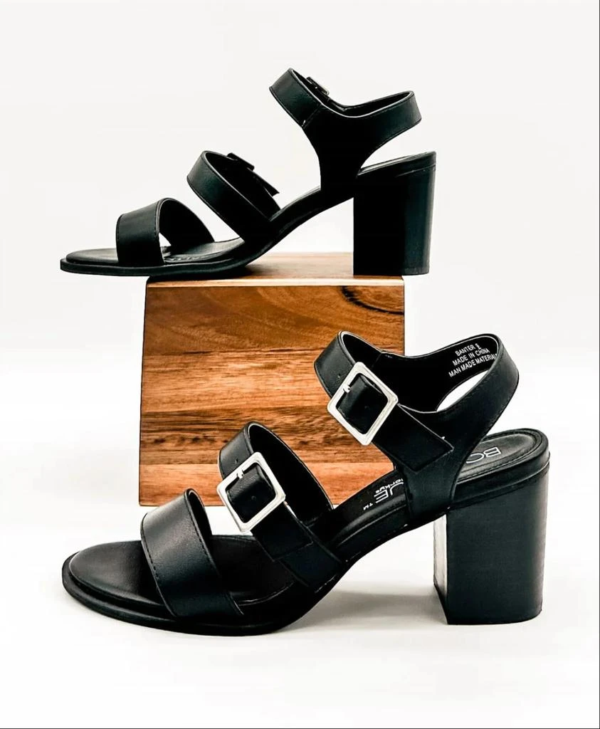 Corkys Footwear Banter Heel Sandal In Black 2