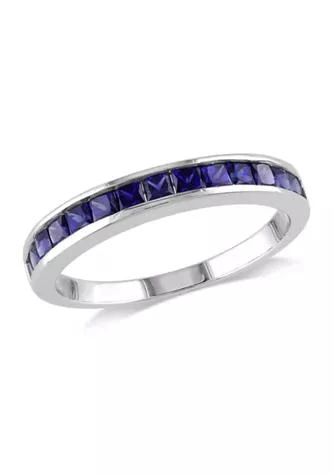 Belk
Co. 3/4 ct. t.w. Lab Created Blue Sapphire Eternity Ring in Sterling Silver