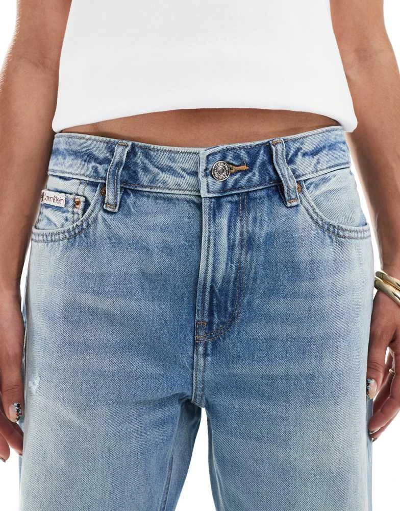 Calvin Klein Calvin Klein Jeans signature 90s grunge jeans in dark wash 5