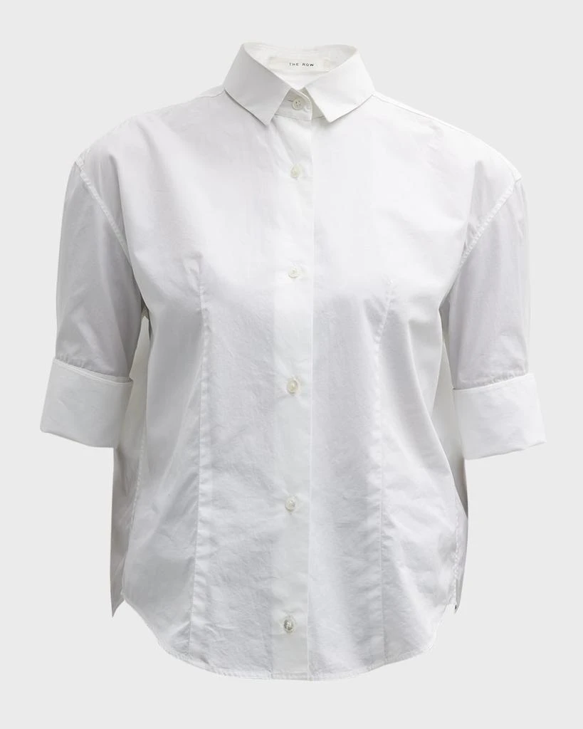 The Row Carpazi Short-Sleeve Collared Shirt 2