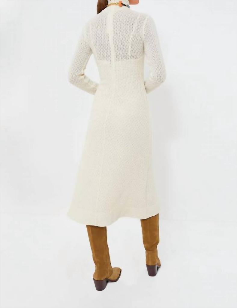 ALIX OF BOHEMIA Nona Knit Dress In Ivory Marble