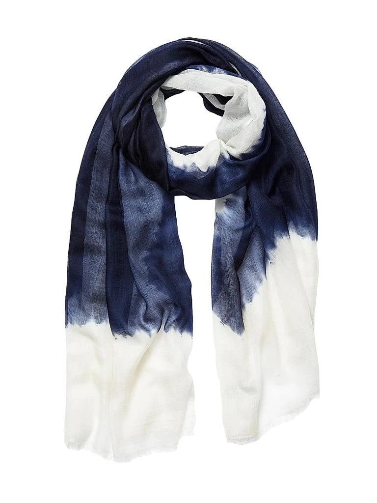 Jane Carr Heroes Two-Tone Cashmere Wrap Scarf 1