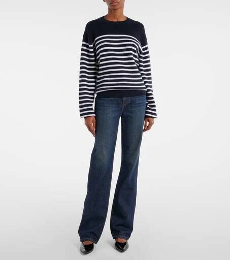 Khaite Viola striped cashmere-blend sweater 2