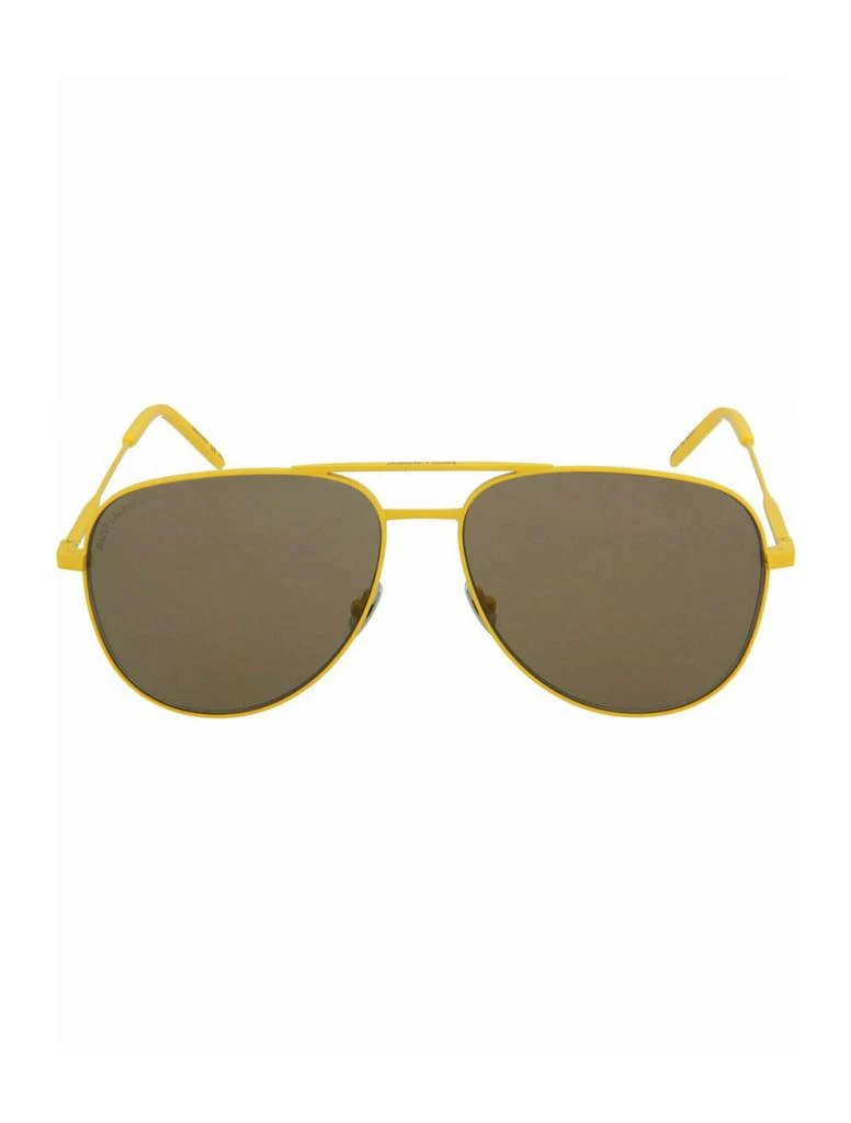 Saint Laurent Aviator-Style Metal Sunglasses 5