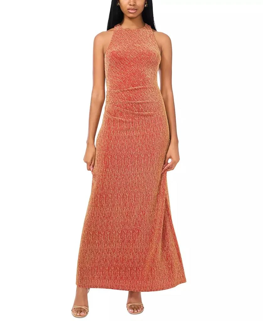 knee length dresses for ladies Macy Lace Up Slim Glitter Satin Formal Dress main image 0