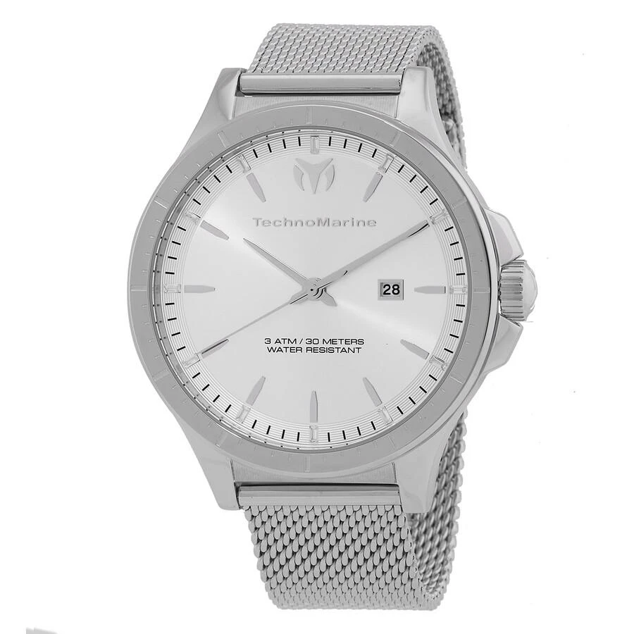 TechnoMarine MoonSun Date Quartz Silver Dial Men's Watch TM-822002 1
