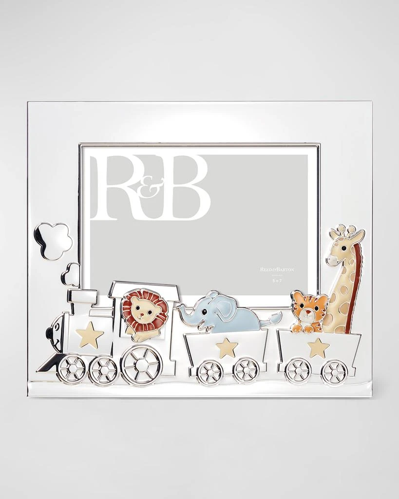 Reed & Barton Animal Train Silverplated Photo Frame, 5" x 7" 1
