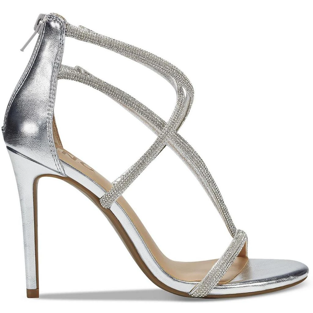INC International Krista Womens Faux Leather Rhinestone Heels 2