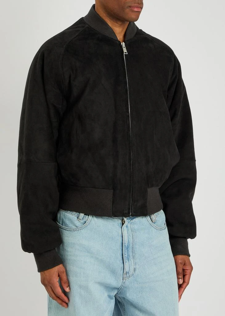 Entire Studios Raglan padded suede bomber jacket 2