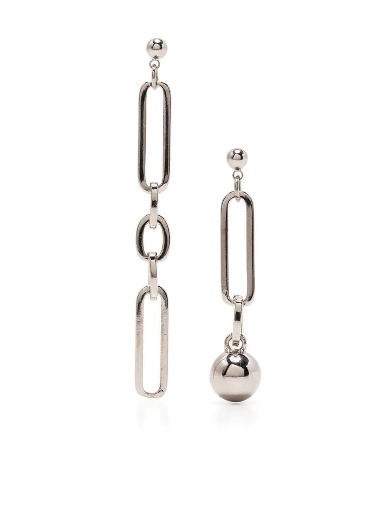 Justine Clenquet Ali mismatch earrings - women -  -  - Silver 1