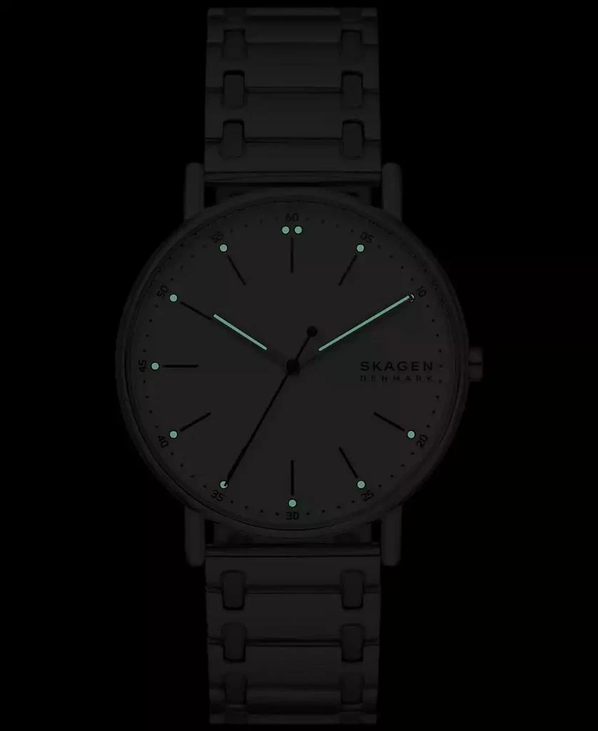 Skagen Men's Signatur Three Hand Silver-Tone Stainless Steel Watch 40mm 5